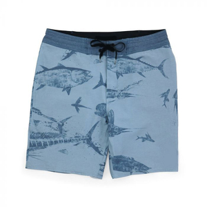 Shorts de bain personnalisés de haute qualité, shorts de plage en spandex/polyester, shorts de bain imperméables, shorts de pêche pour hommes - Product Image 3