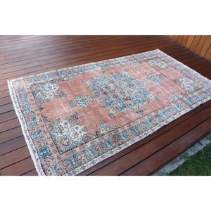 Tapis turc vintage 3,7x6,6 pi (113x200 cm), tapis oriental rouge - Product Image 2