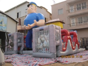 Château gonflable Powerman Fun City en PVC pour usage universel - Product Image 2