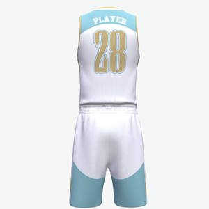 DUBBIX INDUSTRIES Conjunto Deportivo de Baloncesto para Hombre, 100% Poliéster, Antibacterial, Transpirable, de Secado Rápido, Sin Mangas, para Verano - Product Image 2