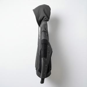 2026 <b>Men</b> Heavyweight <b>Hoodie</b> 500gsm Polyester/Cotton <b>Fleece</b> Rhinestone Embroidered Eco-Friendly Trendy Style Boxy Fit Pullover - Product Image 3