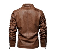 Blousons en cuir véritable teint uni pour hommes, imperméables et légers, style urbain, avec logo personnalisé, service OEM, haute qualité
