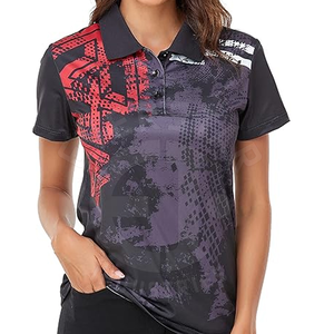 Directo de fábrica, camisetas de polo para mujer, camisetas de polo impresas a la moda para mujer del fabricante de Pakistán - Product Image 1