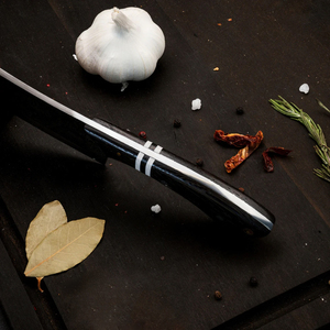 Cuchillo de Damasco hecho a mano para cocina de interior y exterior, barbacoa, cuchillo Tang completo, mango de madera, hoja de acero al carbono - Product Image 5