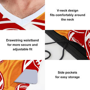 Conjunto de Camiseta sin Mangas y Pantalones Cortos Deportivos para Hombre, Sublimación Personalizada al por Mayor, Ropa Deportiva Transpirable de Poliéster, Uniforme de Equipo OEM - Product Image 5