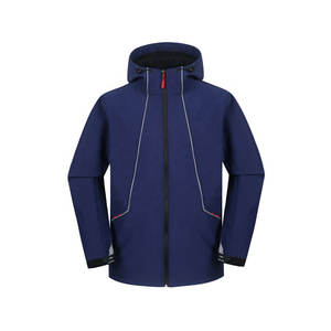 Veste Softshell en peau de requin respirante et imperméable pour hommes, équipement d'extérieur résistant à l'usure avec logo sur le devant - Product Image 3