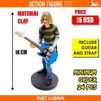 Action Figure Kurt Cobain Nirvana Met Gitaar