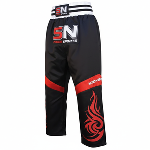 Pantalon de jogging Muay Thai en satin personnalisable, le plus vendu, écologique, séchage rapide, respirant, grandes tailles, effet délavé - Product Image 1