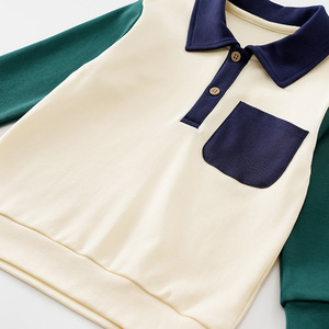 Nouveau T-shirt polo à manches longues pour enfants, printemps et automne, décontracté, sportif, en coton - Product Image 3