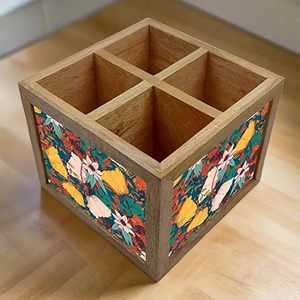 ที่วางช้อนไม้แบบเป็นมิตรกับสิ่งแวดล้อม สำหรับการทำอาหารที่ไม่เลอะเทอะและเคาน์เตอร์ครัวที่สะอาด ที่วางช้อนไม้สไตล์เรียบง่ายโดย AALIYAN IMPEX - Product Image 1