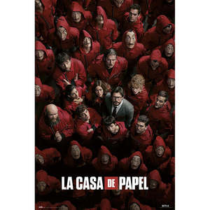 Affiche d'art moderne « Money Heist », design élégant pour décoration murale en papier - Product Image 1