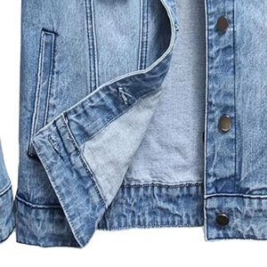 Chaqueta Vaquera de Alta Calidad para Hombre, Nueva Moda Primavera, Estilo Urbano, Tallas Grandes, con Cierre de Cremallera, Reversible e Impermeable - Product Image 5
