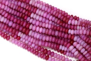 Perles de Rondelle lisse opale ombragée de vin rouge naturel brin de 7mm à 9mm perles de pierres précieuses en vrac pour la fabrication de bijoux approvisionnement en vrac Inde - Product Image 3