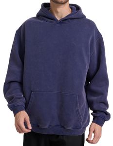 เสื้อกันหนาวสวมหัวมีฮู้ดสำหรับผู้ชาย100% ผ้าฟลีซเทอร์รี่ผ้าฟลีซผสมสำหรับฤดูหนาว - Product Image 2