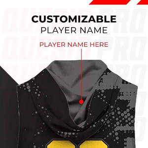 Maillot de sport à capuche 7v7, personnalisable, haute flexibilité, respirant, évacuation de l'humidité, vêtements de sport, logo, numéros sublimés - Product Image 4