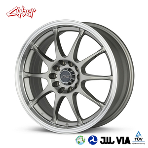 Nuevas Llantas Forjadas de Aleación de Aluminio en Tamaños <span class=keywords><strong>15</strong></span>, 16, <span class=keywords><strong>17</strong></span>, 18, 19, 20 Pulgadas en Plata, Negro Mate con Borde Mecanizado para ENKEI J10 BMW VW - Product Image 1