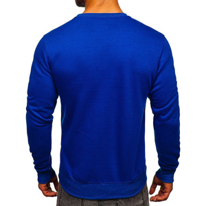 Sudadera informal para hombre en colores sólidos, ropa de calle clásica personalizada, diseño con bordado personalizado o serigrafía - Product Image 6