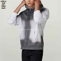 Hoodie Fleece Vintage Wash Custom Printing Dengan Kantong Kanguru, Pengiriman Cepat Urban Dengan Harga Terjangkau