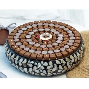 Arabian Wholesale Mother of Pearl <b>Chocolate</b> Bowl Black Seashell Inlay <b>Chocolate</b> Serving Bowls for <b>Ramadan</b> Eid Mubarak - Product Image 5