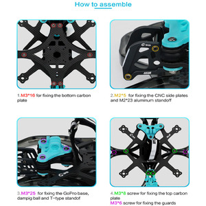 Kit de Marco <span class=keywords><strong>Cinewhoop</strong></span> Axisflying CineON C30 V2 de 3 Pulgadas Compatible con GPS <span class=keywords><strong>4S</strong></span>/6S <span class=keywords><strong>Cinewhoop</strong></span> D-JI O3 Air Unit para Grabación Cinematográfica - Product Image 4