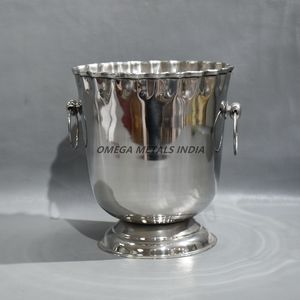 Enfriador de vino de mármol blanco natural hecho a mano y cubo de hielo elegante enfriador de bebidas para vino perfecto para el hogar y las fiestas - Product Image 3