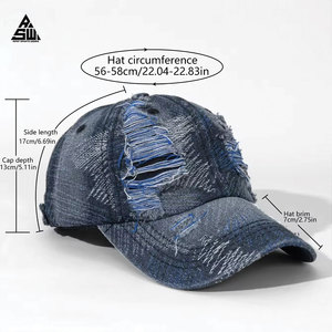 Gorra de Béisbol de Doble Cara con Agujeros Grandes, Estilo Urbano, Parches de Colores, Costuras Decorativas, Tela Común, Unisex, Talla Ajustable, Nuevo Modelo de Primavera - Product Image 2