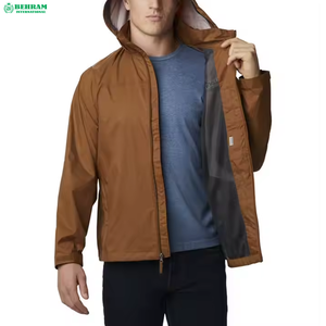 เสื้อแจ็คเก็ตกันลม Behram International สำหรับฤดูหนาว ฤดูใบไม้ผลิ ฤดูใบไม้ร่วง เหมาะสำหรับกิจกรรมกลางแจ้ง มีฮู้ด กันน้ำ ระบายอากาศ แห้งเร็ว มีซิป สำหรับผู้ชาย - Product Image 6
