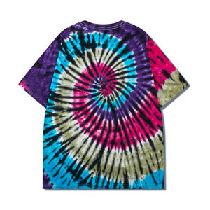 เสื้อยืดมัดย้อมย้อมย้อมย้อมย้อมผ้าฟอกย้อมสีสำหรับผู้ชาย - Product Image 3