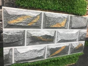 กระเบื้องผนังเซรามิกทรงสี่เหลี่ยมที่ทันสมัยหินธรรมชาติทนต่อการกัดกร่อนของกรดป้องกันการกัดเซาะสำหรับผนังภายในโรงแรมบ้าน - Product Image 5