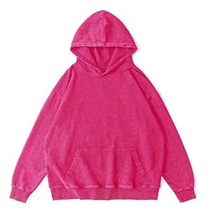 Sudaderas con Capucha Bordadas para Hombre, de Algodón Rosa, Lavado Ácido, Invierno, Hechas a Medida por OEM de Hosten Greek Enterprises - Product Image 4
