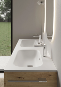 Mueble de Baño Doble con Lavabo Independiente de Madera Contrachapada, Estilo Personalizado, Completamente Ensamblado, Proyecto JY, Fábrica en Vietnam - Product Image 6