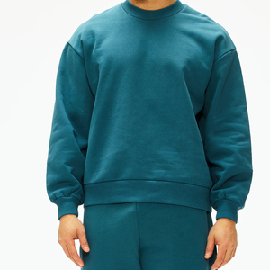 2026 Logo personnalisé poids lourd hiver col rond pull sweat unisexe 400 GSM 100% coton lourd blanc Polyester personnalisable - Product Image 2