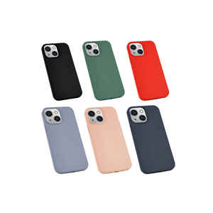 Étui en silicone liquide de qualité supérieure vert foncé au toucher soyeux pour iPhone 13 Mini, résistant aux chocs, ajustement fin, coque arrière en silicone souple, modèle A53 - Product Image 2