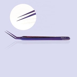Pince à épiler royale hautement personnalisable, antimagnétique, durable, en acier inoxydable pointu pour extensions de cils, faible quantité minimale - Product Image 4