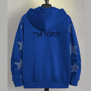 Sweat-shirt vierge en coton/polyester mélangé, lavage vintage, impression numérique personnalisée, haute qualité, délavé à l'acide, pour hommes - Product Image 3