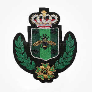 Badges brodés à la main de haute qualité fabriqués au Pakistan, fabrication de haute qualité, badge brodé à la main - Product Image 6