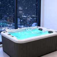 Parfait spa extérieur moderne pour 3 personnes avec massage par remous, 39 jets, drain, prix d'usine