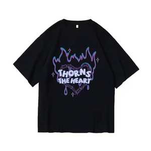 Marque personnalisée de haute qualité 100% coton pour hommes avec votre logo DTG sérigraphie T-shirt oversize - Product Image 2