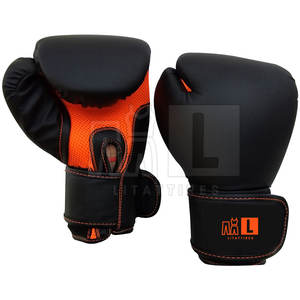 Venta caliente Guantes de boxeo hechos de cuero Guantes de boxeo profesionales Guantes de boxeo con logotipo personalizado - Product Image 6