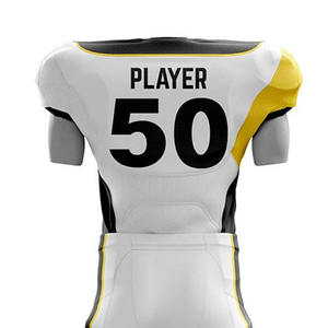 Uniforme de football américain personnalisé de haute qualité, matériau fin respirant avec logo imprimé, caractéristiques grande taille, créez votre propre ensemble - Product Image 5