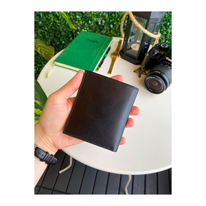 London-Portefeuille noir magnétique en cuir véritable pour hommes, design bicolore, artisanat haut de gamme - Product Image 6