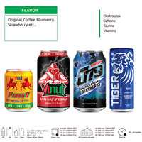 Energiedrank Punch 355Ml Drink 24 Blikjes Per Doos Blik Suikervrij Met Vitaminen A En E Oem Private Label Vietnam