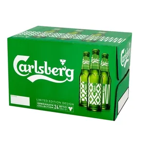 Bière Lager Carlsberg de qualité supérieure 330ml 355ml Exportateurs France