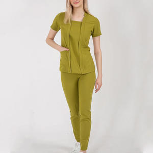 2025 trajes de Jogger de exfoliación de Hospital personalizados de moda cómodos uniformes de enfermera médica en tela de Jersey conjuntos de exfoliación de moda - Product Image 5