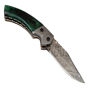 Beautiful Damascus <b>Knife</b> Custom Handmade Beautiful Liner <b>Lock</b> Pocket/Folding <b>Knife</b> (smk1256) - Product Image 1