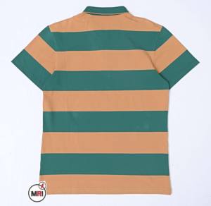 Polo de hombre de calidad superior al por mayor, transpirable, cómodo, diseño a rayas, marca personalizada, logotipo bordado, anti-Pillin - Product Image 3