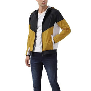 Vestes pour hommes à col montant et blocs de couleur, style urbain, respirantes, imperméables, avec logo frontal - Prix de gros - Product Image 6
