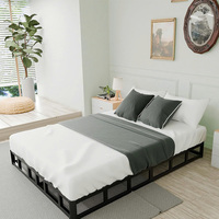 Base de Cama Minimalista con Estructura de Acero y Acabado con Recubrimiento en Polvo |   Fabricante OEM y ODM para Dormitorios y Apartamentos con Servicios