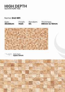 Superficies Arquitectónicas Sofisticadas con Acabado Mate de 300x600 mm y Elevación de Alta Profundidad - Product Image 2