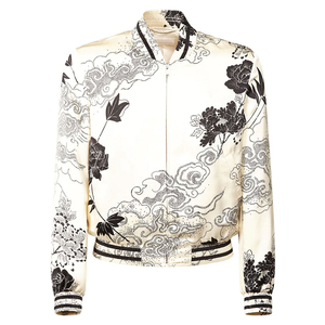 100% coton veste Sublimation impression mode Bomber veste hommes Streetwear Bomber veste pour hommes en gros - Product Image 3
